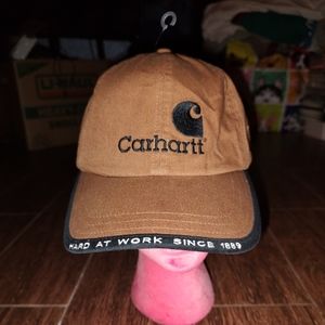 Carhartt Embroidered Logo Adjustable Brown Hat